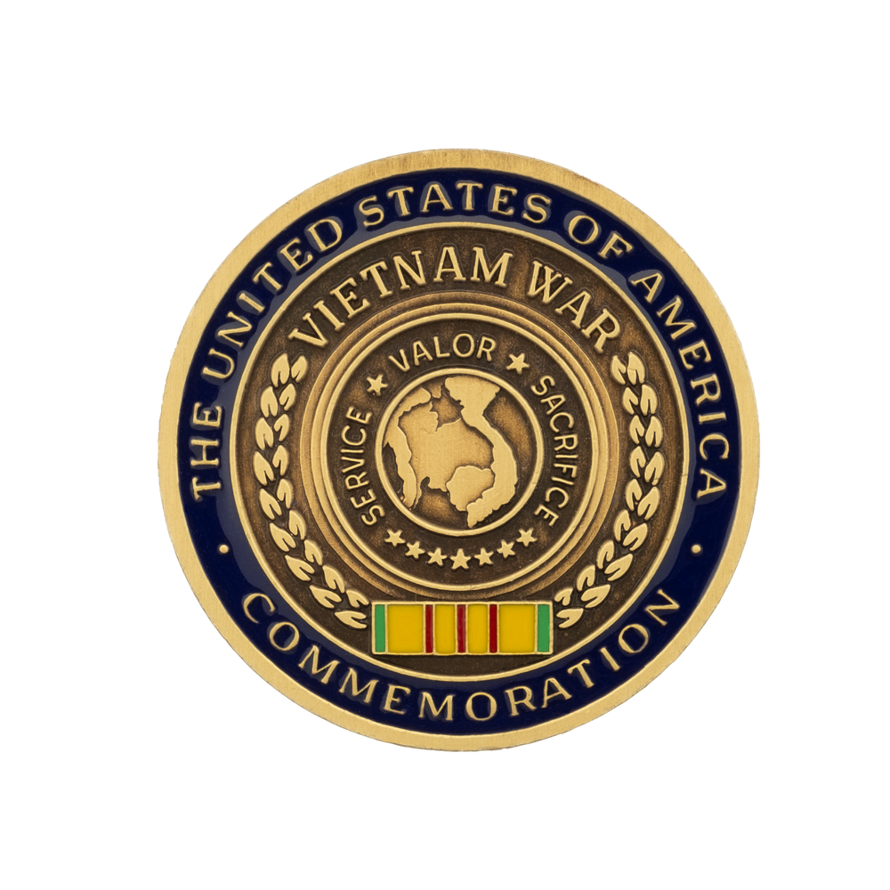 Vietnam Commemorative Challenge Coin (Solid Brass with Vietnam Commemorative Challenge Coin (Solid Brass with